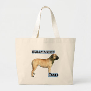 Bullmastiff Dad 4 Large Tote Bag