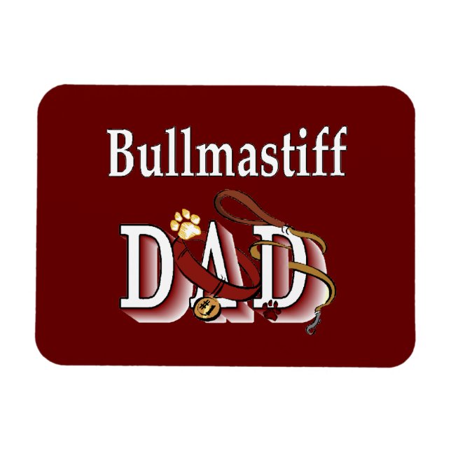 Bullmastiff Dad Magnet (Horizontal)