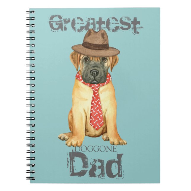 Bullmastiff Dad Notebook (Front)