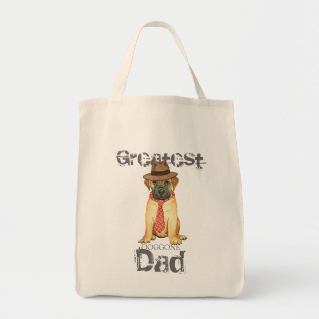 Bullmastiff Dad Tote Bag (Front)