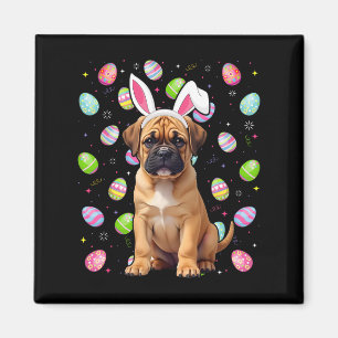 Bullmastiff Dog Easter Egg Hunt Bunny Ear Bullmast Magnet