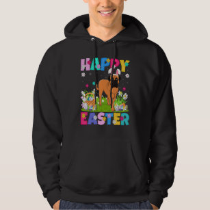 Bullmastiff Dog Happy Easter Bunny Bullmastiff Eas Hoodie