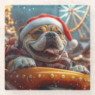 Bullmastiff Dog Roller Coaster Christmas 
