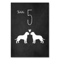 Bullmastiff Dog Silhouettes Wedding Reception