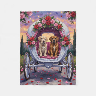 Bullmastiff Dog Valentine's Day Fleece Blanket