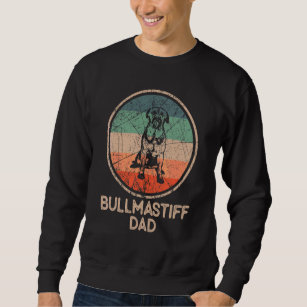 Bullmastiff Dog  Vintage Bullmastiff Dad Sweatshirt