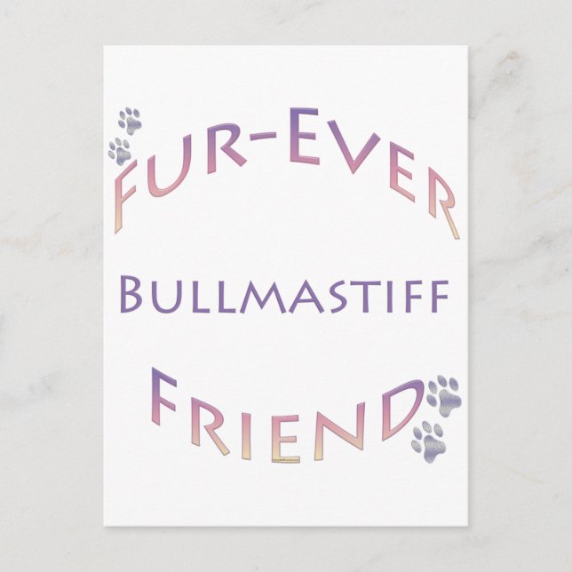 Bullmastiff Furever Postcard (Front)