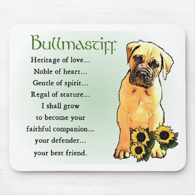 Bullmastiff Gifts Mouse Pad (Front)