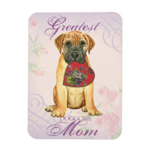 Bullmastiff Heart Mom Magnet