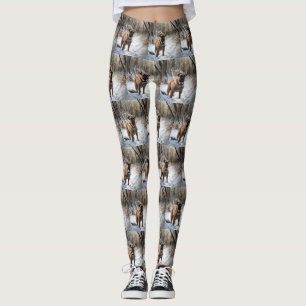 Bullmastiff Let It Snow Christmas Leggings