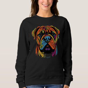 Bullmastiff Mom or Dad Colorful Puppy Dog  Cute Bl Sweatshirt