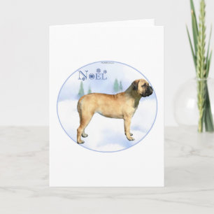 Bullmastiff Noel Christmas Card
