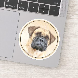 Bullmastiff Painting - Cute Original Dog Art