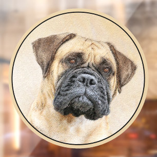 Bullmastiff Painting - Cute Original Dog Art