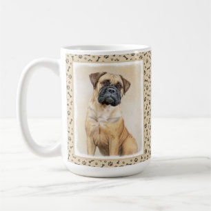 Bullmastiff Painting - Cute Original Dog Art Coffee Mug