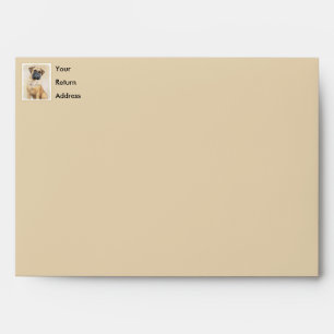 Bullmastiff Painting - Cute Original Dog Art Envelope
