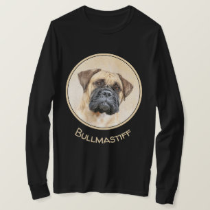 Bullmastiff Painting - Cute Original Dog Art T-Shirt