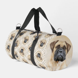 Bullmastiff Painting Fawn Red Sable Cute Dog Art Duffle Bag