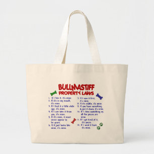 BULLMASTIFF Property Laws 2 Large Tote Bag