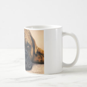 Bullmastiff Waiting - Dog Breed Art Coffee Mug