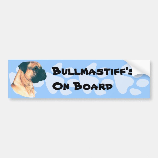 Bullmastiff's Rock !! Bumper Sticker (Front)