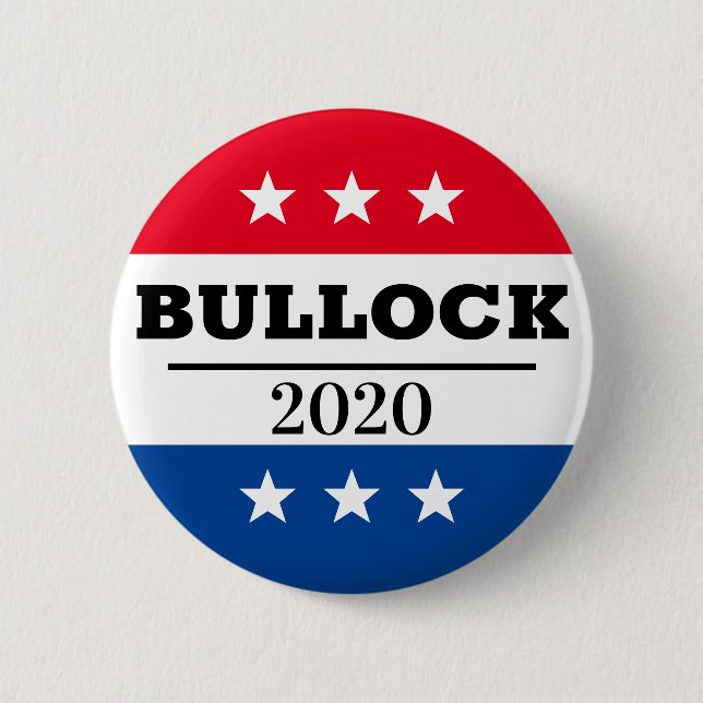 Bullock 2020 Election Pin (Front)