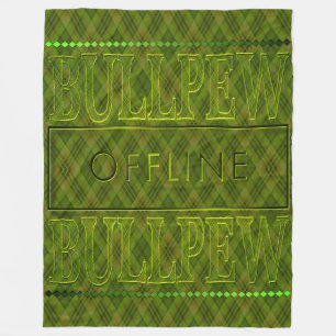Bullpew Lime Green Fleece Blanket