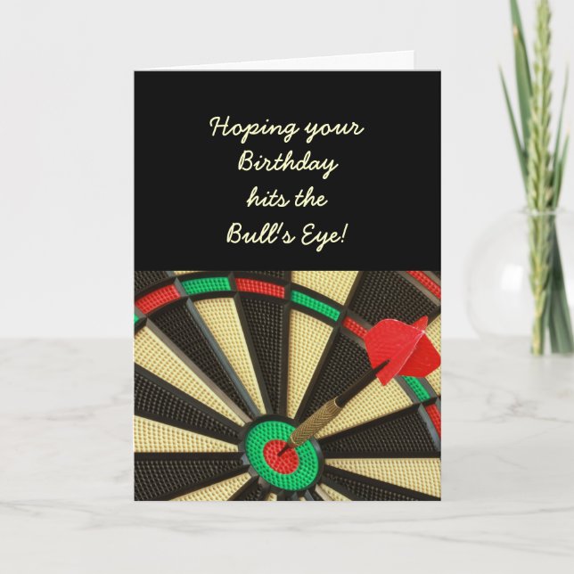 Bull's Eye Birthday Card (Front)