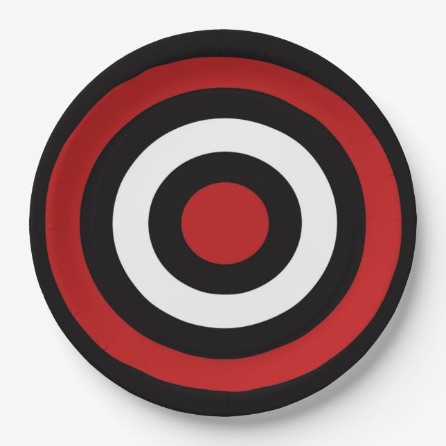 Bull's Eye Paper Plate (Front)