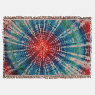 Bulls Eye Tie Dye Throw Blanket