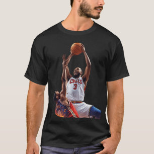 Bulls Number 3 Basketball Shooting Over Defender T-Shirt