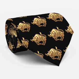 Bulls Team Mascot Football Necktie