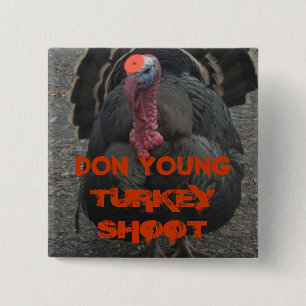 Bullseye 15 Cm Square Badge