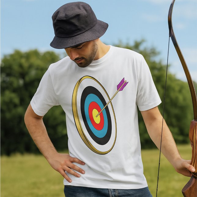 Bullseye Archery Target with Arrow Hitting Centre  T-Shirt (Creator Uploaded)