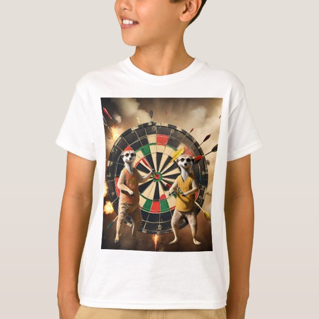 Bullseye Burrow: Meerkat Dart League, T-Shirt (Front)