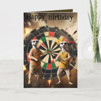 Bullseye Burrow: Meerkat Dart Players, Birthday 