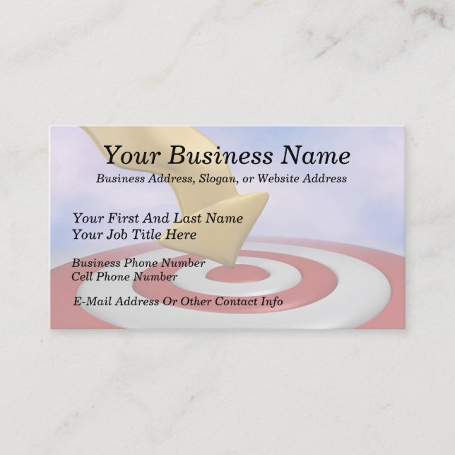 Bullseye! Business Card (Front)