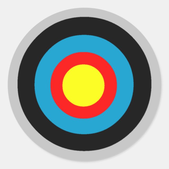 Bullseye Classic Round Sticker (Front)