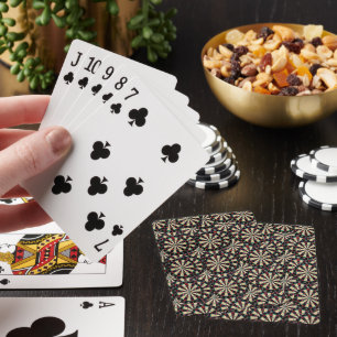 Bullseye Dartboard's Layered, Playing Cards