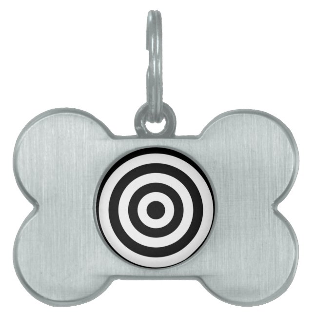 Bullseye Design Pet ID Tag (Front)