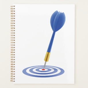 Bullseye Hit Blue Dart on Target Planner