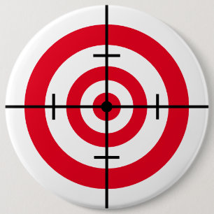 Bullseye in the Crosshairs 6 Cm Round Badge