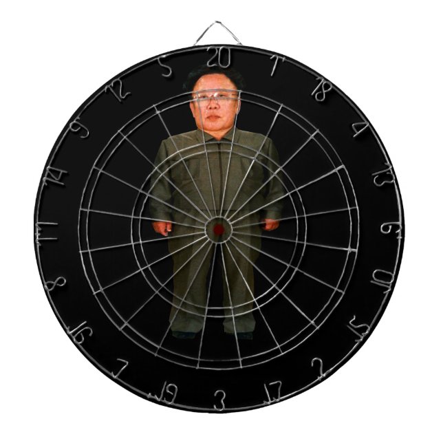 Bullseye! Kim John Il or is it Kim Jong Un?? Dartboard (Front)