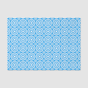 Bullseye-LT BLUE-WHITE-TISSUE WRAP PAPER