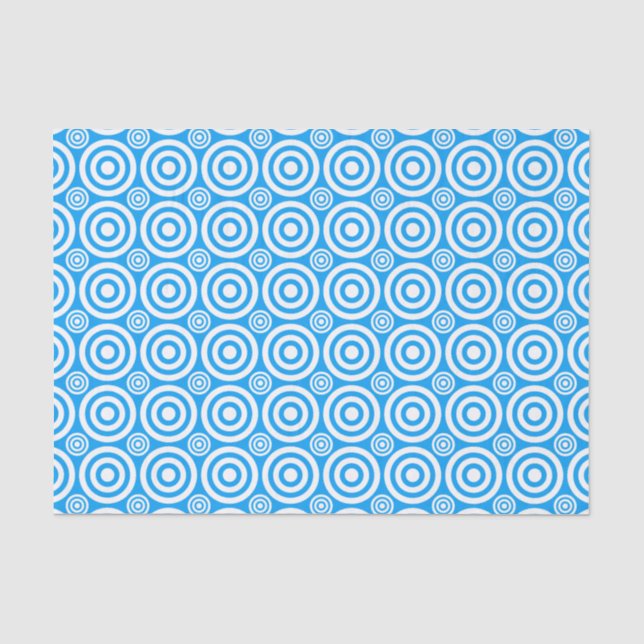 Bullseye-LT BLUE-WHITE-TISSUE WRAP PAPER (Front)