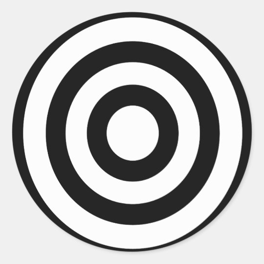 bullseye - On Target Classic Round Sticker
