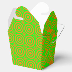 Bullseye-ORANGE-NEON-TAKE OUT FAVOR BOX