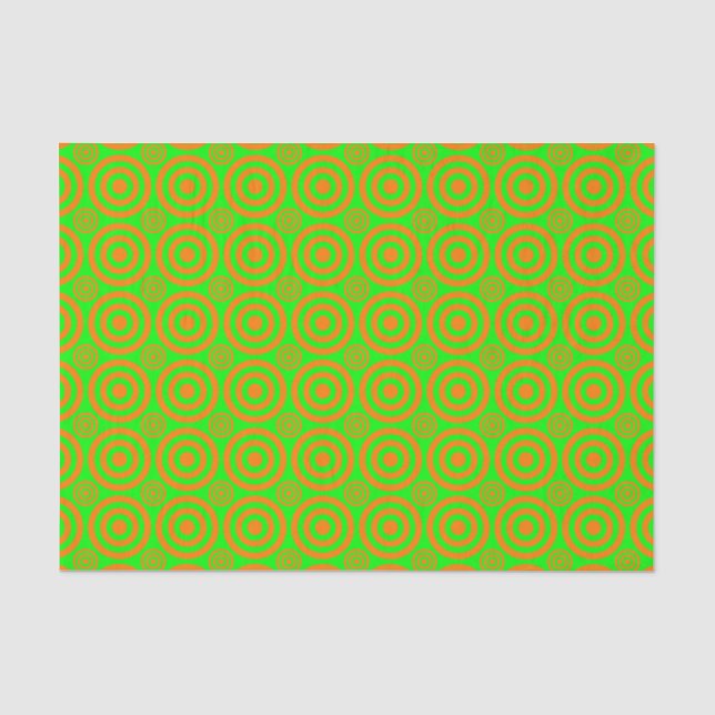 Bullseye-ORANGE-NEON-TISSUE WRAP PAPER (Front)
