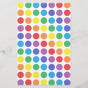 Bullseye Rainbow Stationery