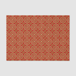 Bullseye-RED-GOLD-TISSUE WRAP PAPER